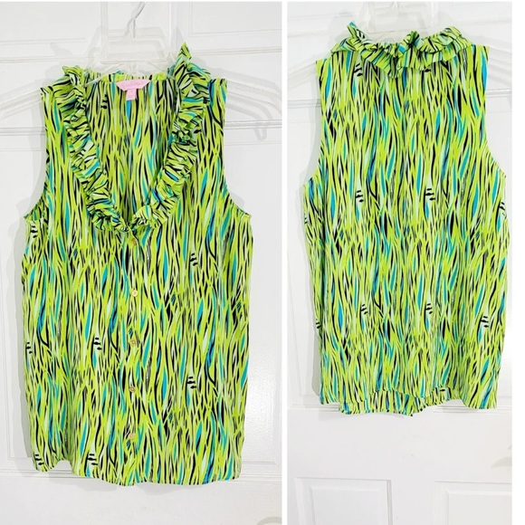 NWOT Lilly Pulitzer's classic Silk Tank Top Size 2 100% silk - Picture 13 of 16